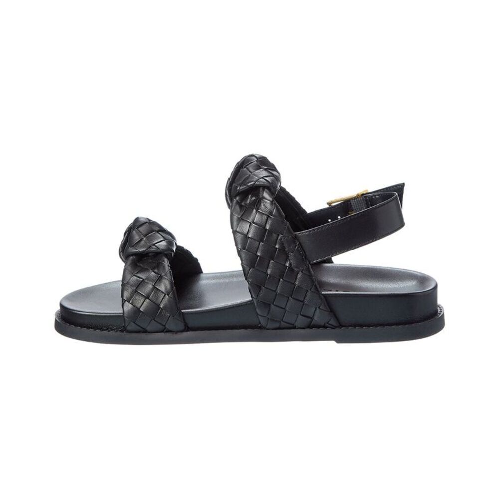 Schutz Kareena Leather Sandal, Black - Picture 2 of 5